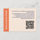 モダン結婚はっきりしたタイポグラフィ基金 エンクロージャーカード (正面)