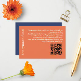 モダン結婚はっきりしたタイポグラフィ基金 エンクロージャーカード