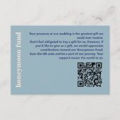 モダン結婚はっきりしたタイポグラフィ基金 エンクロージャーカード (正面)