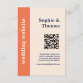 モダン結婚はっきりしたタイポグラフィ エンクロージャーカード (正面)