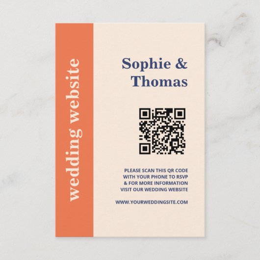 モダン結婚はっきりしたタイポグラフィ エンクロージャーカード (正面)