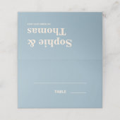 モダン結婚はっきりしたタイポグラフィ プレイスカード (外部開封)