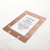 モダン結婚エレガントアールデコ箔招待状 箔招待状 (回転した状態)