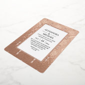 モダン結婚エレガントアールデコ箔招待状 箔招待状 (回転した状態)