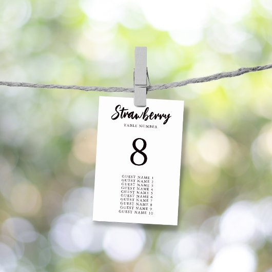 モダン結婚エレガント名前をカスタムする テーブルナンバー