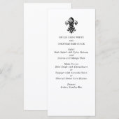 モダン結婚エレガント白黒 メニュー (正面/裏面)