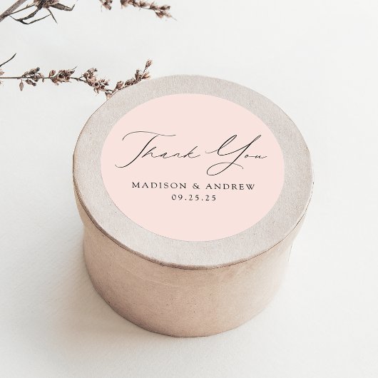 モダン結婚エレガント赤面 ラウンドシール