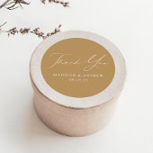 モダン結婚エレガント金ゴールド ラウンドシール