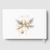 モダン結婚エレガントChristmas's Guest Book ゲストブック (裏面)