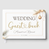モダン結婚エレガントChristmas's Guest Book ゲストブック (正面)
