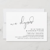 モダン結婚エロペメント、サプライズ、私たちはインビを駆逐した 招待状 (正面)