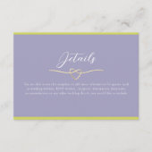 モダン結婚カラフル詳細 エンクロージャーカード (正面)