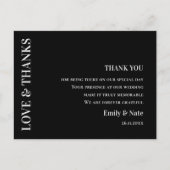 モダン結婚コンテンポラリー白黒 ポストカード (正面)