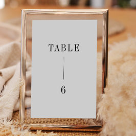 モダン結婚コンテンポラリー表の番号 招待状