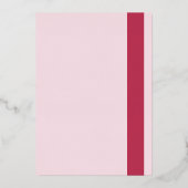 モダン結婚シンプル招待状 箔招待状 (裏面)