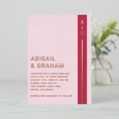 モダン結婚シンプル招待状 箔招待状 (立ち正面)