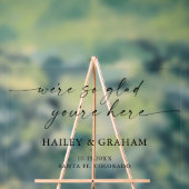 モダン結婚シンプル書道エレガント歓迎 アクリルサイン (ニュートラル)