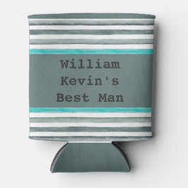 モダン結婚シンプル花婿介添人 缶クーラー