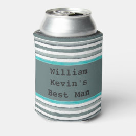 モダン結婚シンプル花婿介添人 缶クーラー