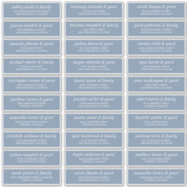 モダン結婚シンプルChicのゲスト名のアドレス シール