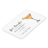 モダン結婚セーブ・ザ・デート案内 マグネット (左側)