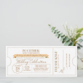 モダン結婚チケット 招待状 (スタンド正面)