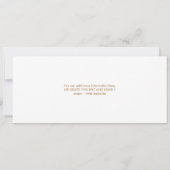 モダン結婚チケット 招待状 (裏面)