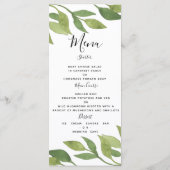 モダン結婚テンプレート メニュー (裏面)