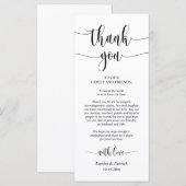 モダン結婚ディナープレイス プログラム (正面/裏面)