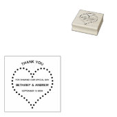 モダン結婚ハート結婚 ラバースタンプ (押印)