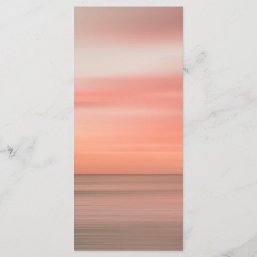 モダン結婚パーソナライズされた赤面 メニュー (裏面)