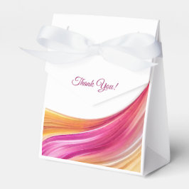 モダン結婚ピンク・オレンジ・イエロー フェイバーボックス