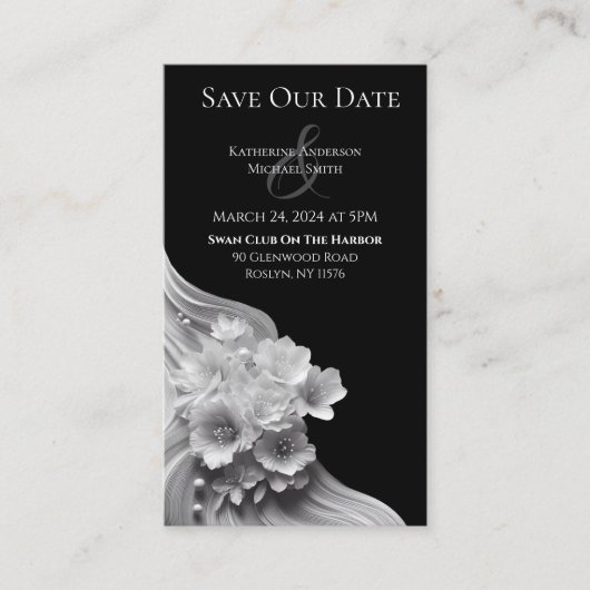 モダン結婚フローラ 名刺 (正面)