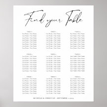 モダン結婚ミニマル席図