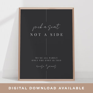 モダン結婚ミニマル式 ポスター