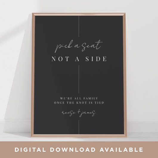 モダン結婚ミニマル式 ポスター