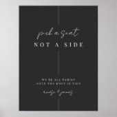 モダン結婚ミニマル式 ポスター (正面)