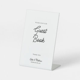 モダン結婚ミニマル手話 台座サイン