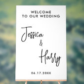 モダン結婚ミニマル歓迎 アクリルサイン (ニュートラル)