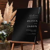 モダン結婚ミニマル歓迎 アクリルサイン