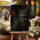 モダン結婚ミニマル歓迎 アクリルサイン