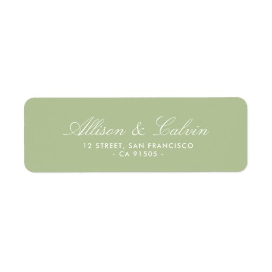 モダン結婚住所 シール (正面)