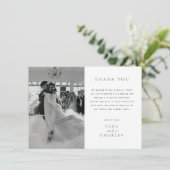 モダン結婚写真サンキューカード サンキューカード (スタンド正面)