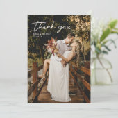 モダン結婚写真サンキューカード サンキューカード (スタンド正面)