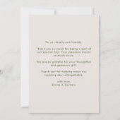 モダン結婚写真サンキューカード サンキューカード (裏面)