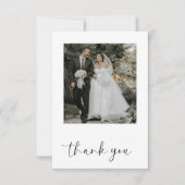 モダン結婚写真サンキューカード サンキューカード (正面)