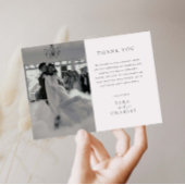 モダン結婚写真サンキューカード サンキューカード