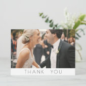 モダン結婚写真サンキューカード サンキューカード (スタンド正面)