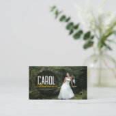 モダン結婚写真家 名刺 (スタンド正面)