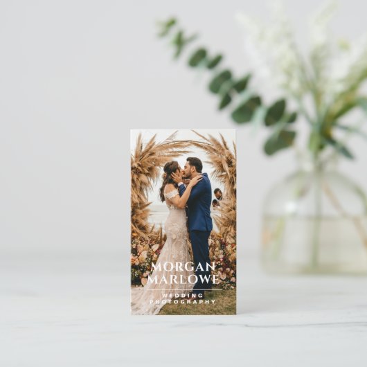 モダン結婚写真家 名刺 (スタンド正面)